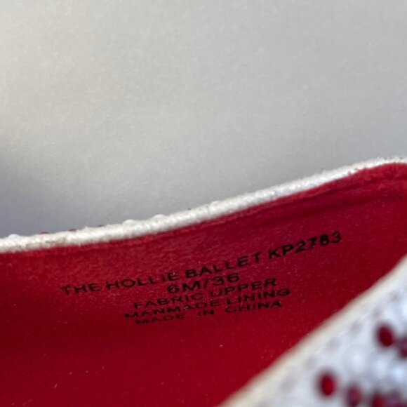 Katy Perry Hollie Ballet in Red/White, Size 6 - Picture 4 of 4